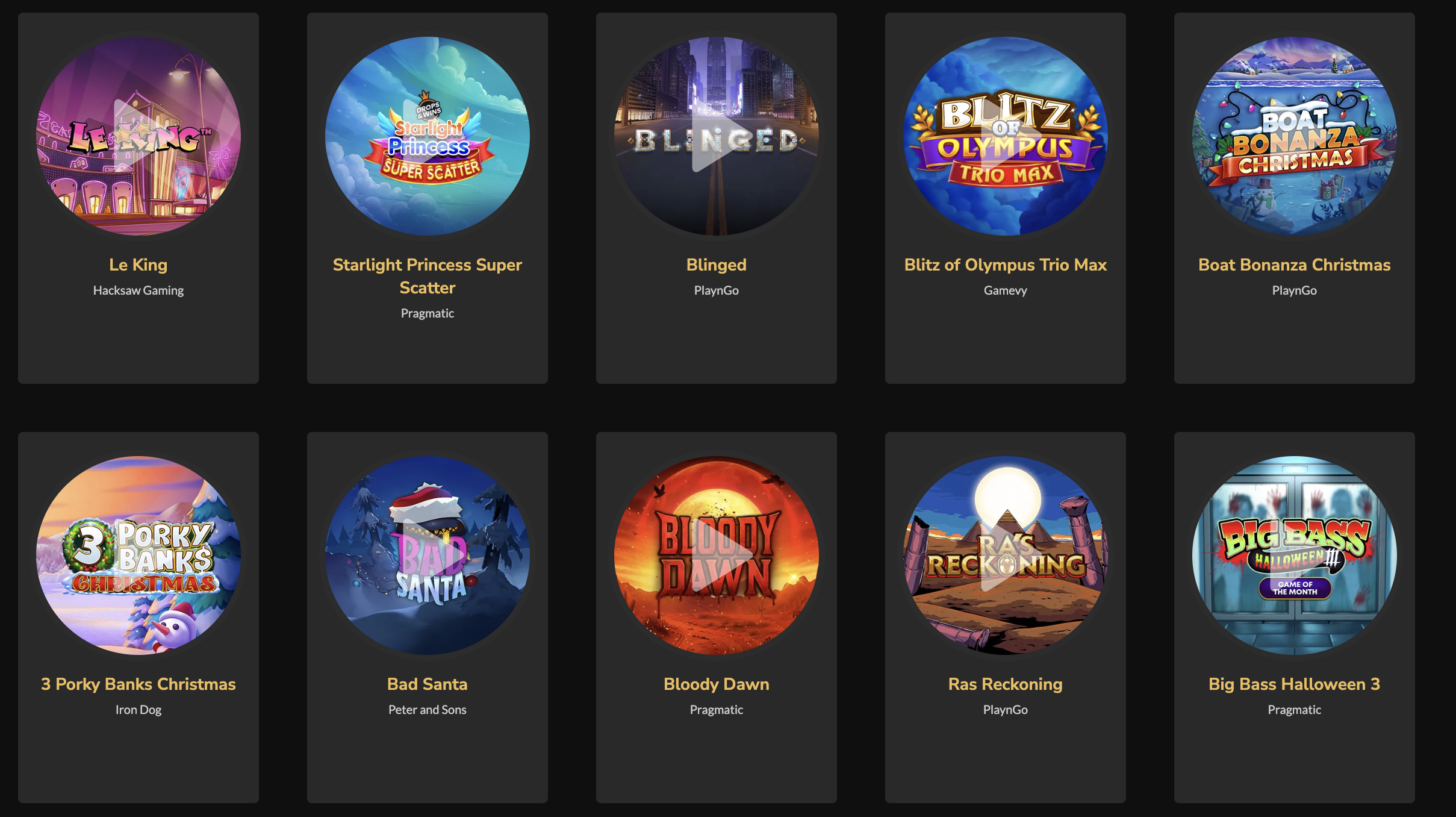 Slots selection at Jackpot Village