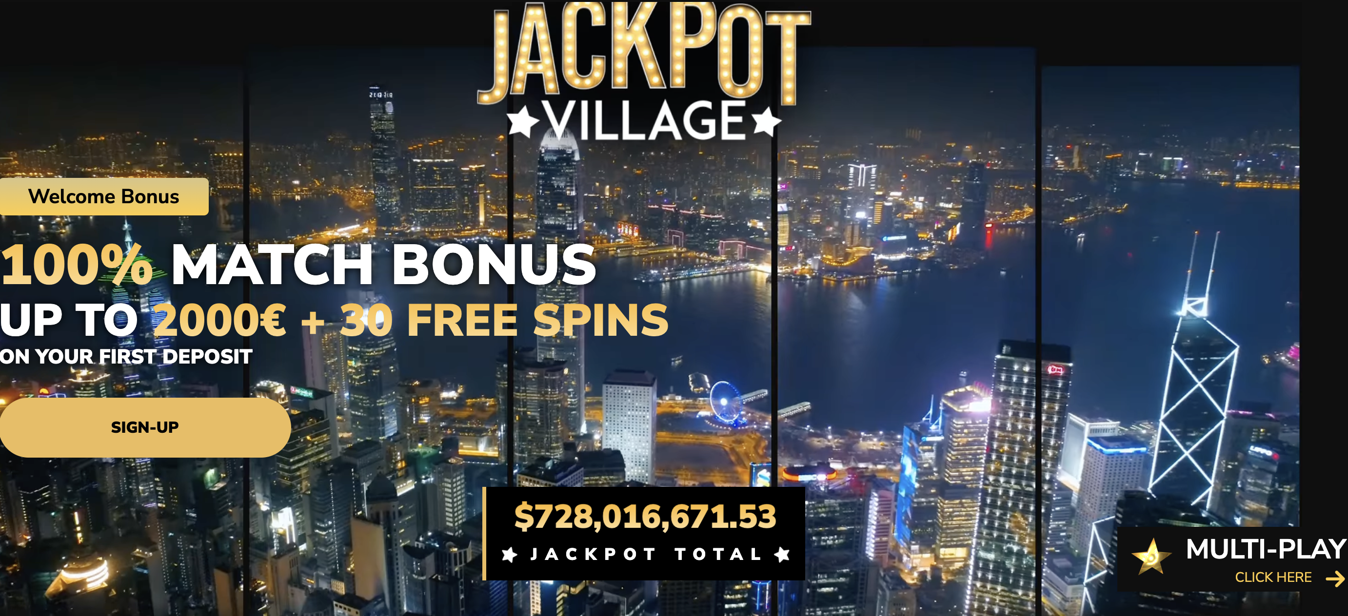 Jackpot Village Casino Desktop Interface